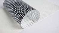 Micro Perforated Vinyl One Way Vision Window Sticker 140mic / 140g For Digital Printing