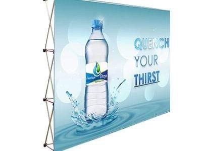Portatif POP Up Backdrop Banner Stand 3x3 Pour la publicité de l'événement