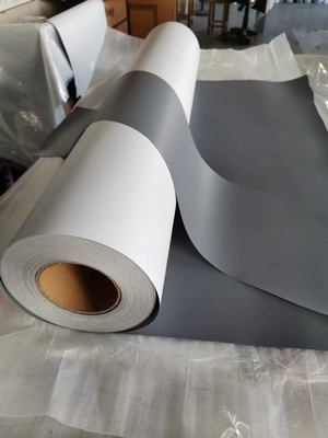 Satin gray back PET banner 330gsm/420gsm/450gsm for ecosolvent printing for roll up displays
