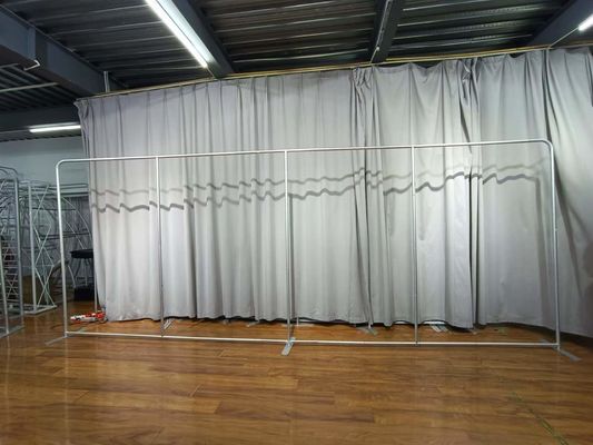 8FT 10FT 20FT exposition salon commercial rouleau tirer vers le haut affichage mural cabine extensible Tension tissu toile de fond affichage bannière stands