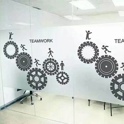 Autocollant de fenêtre à paillettes givrées auto-adhésives résistant aux UV, film PVC, épaisseur 100 microns, transmission 30%