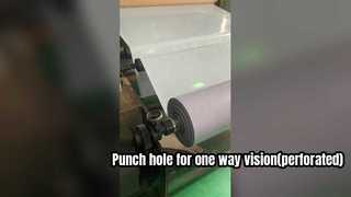 Savez-vous comment produire une vision à sens unique (voir à travers le vinyle/vinyle perforé)